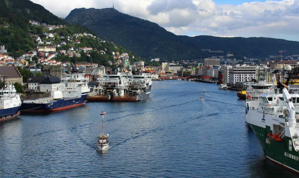 porto di Bergen in Norvegia