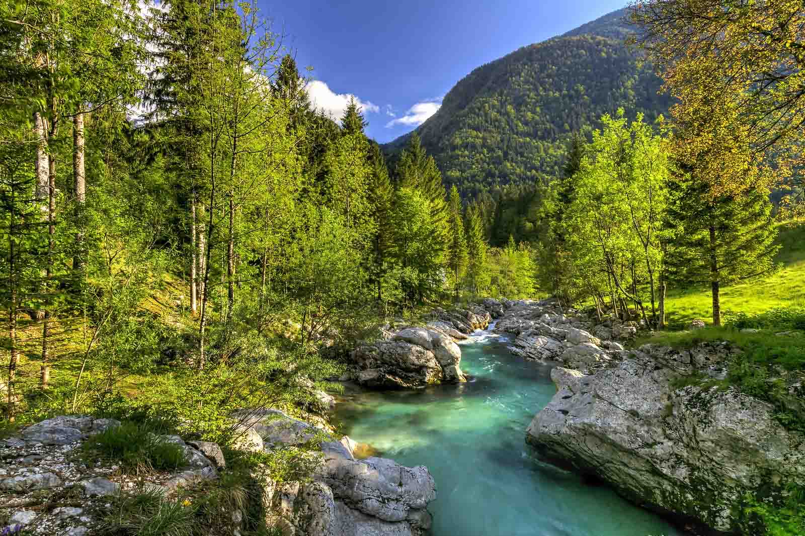 fiume isonzo in slovenia